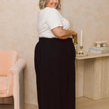 Flattering Black Plus Size Pants - Maya Pants by Peach The Label