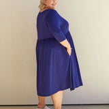 April Dress - Navy