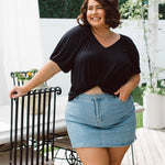 Australian Womens Plus Size Tops, Remi Top in black