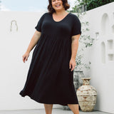 Black Plus Size Dress - Peach The Label Curvy Womens Fashion