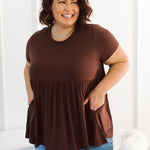 Women's Summer Plus Size T-Shirt - Stay Cool with Lucy Tee in Chocolate